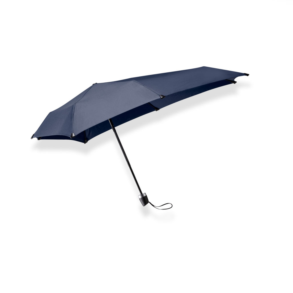 Black Storm Umbrella with Aerodynamic Wind Proof Resistant Canopy to 100 km/h 