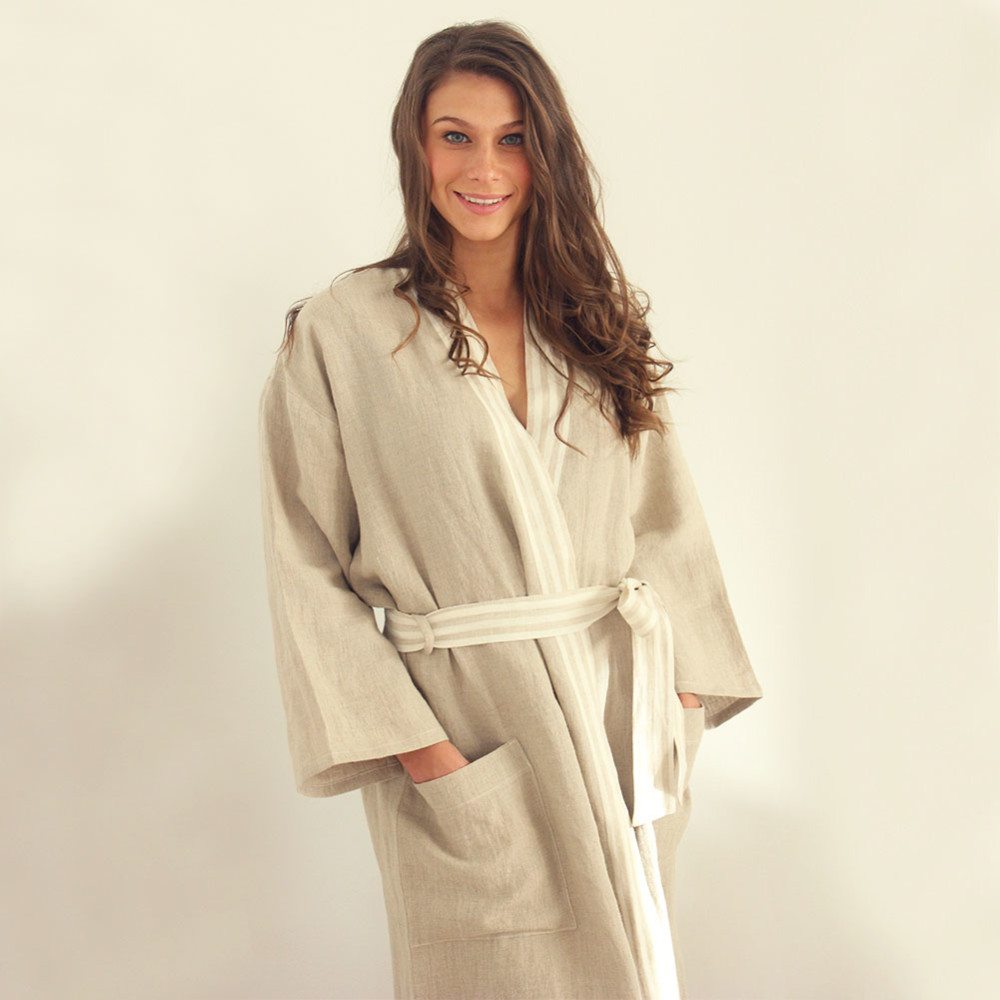 Pure Linen Bathrobes from Lithuania IPPINKA