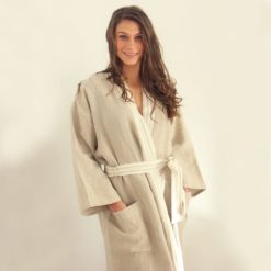 Pure Lithuanian Linen Bathrobe