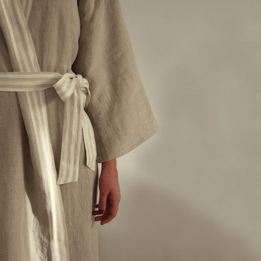 Pure Lithuanian Linen Bathrobe