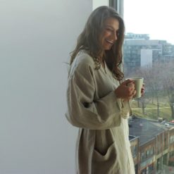 Pure Lithuanian Linen Bathrobe