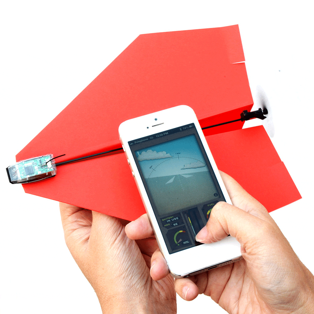 bestå Gummi Prisnedsættelse Paper Airplane Drone Kit - IPPINKA