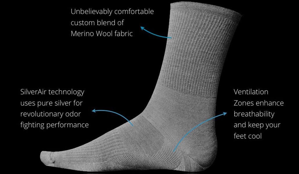 Silver-Infused Odorless Socks - IPPINKA