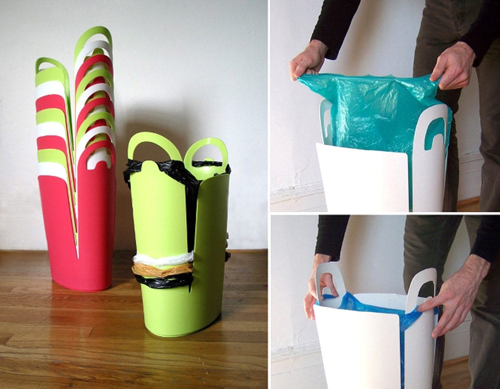 Reuse Plastic Bags with Eco Trash Can