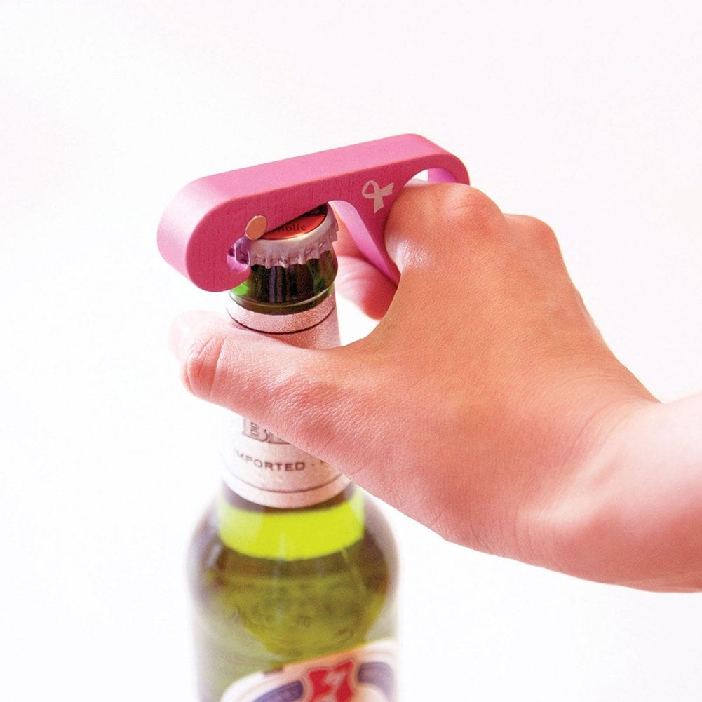 GrabOpener : One-handed Bottle Opener (Red)