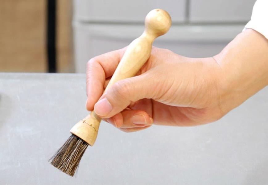 Iris Hantverk Natural Mushroom Cleaning Brush - Made of Birch & Horsehair