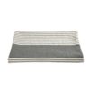 Linen Hammam Towel, Grey Striped