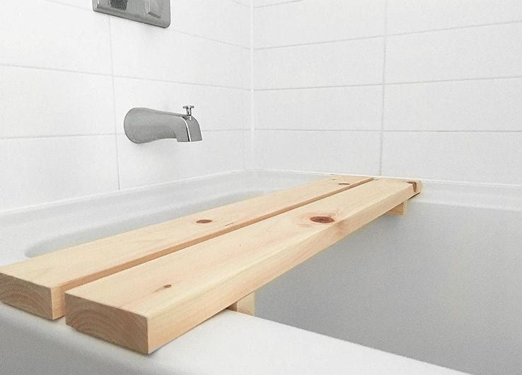 Hinoki Bath Tub Bench