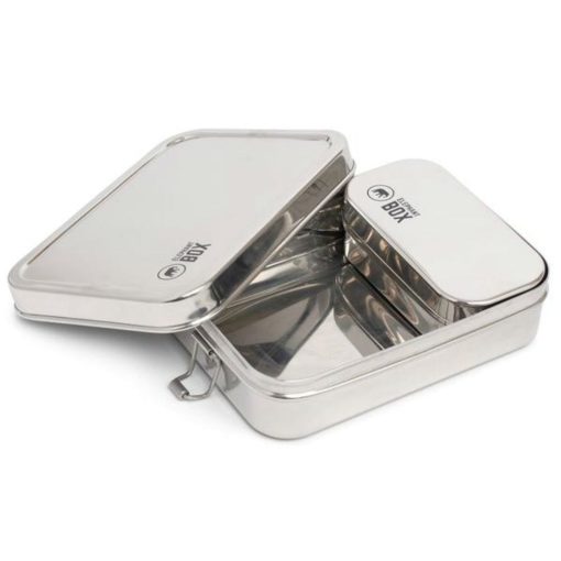 Stainless Steel Lunchbox - Single Tier with Snack Pod