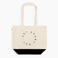 Art Tote in Black and Natural