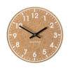 Cork Clock, White and Black