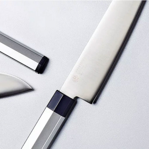 Japanese Heptagon Silver Knives