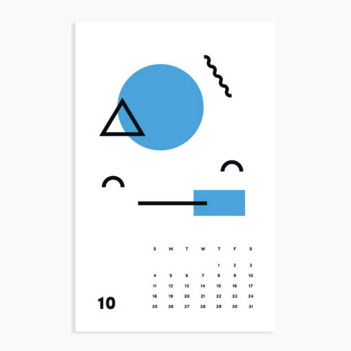 Mini Art Calendar, October