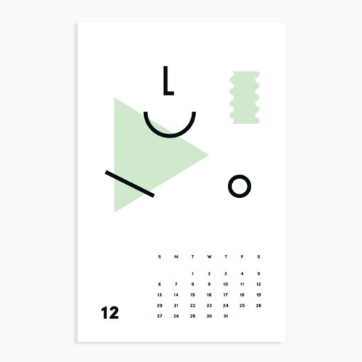 Mini Art Calendar, December
