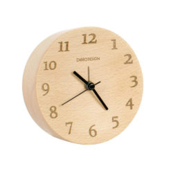 Beech Wood Table Clock, Numbers