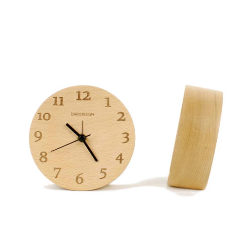 Beech Wood Table Clock, Numbers