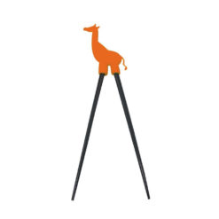 Animal Chopstick For Kids, Giraffe - Orange