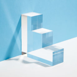 Lucite Bookends Set