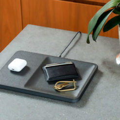 Wireless Charging Accessory Tray in Ash