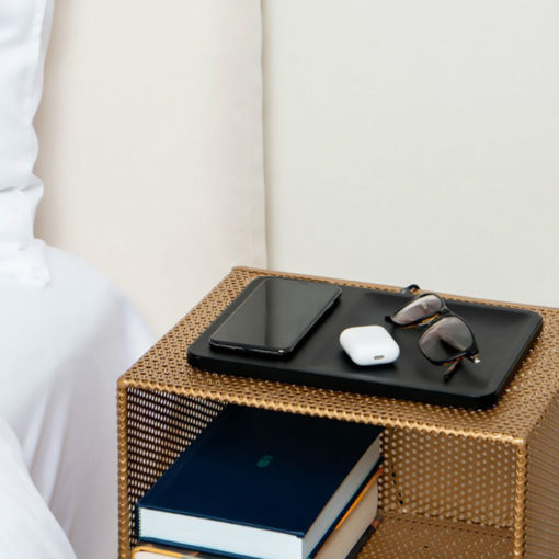 Wireless Charging Accessory Tray in Black