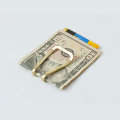 Square Money Clip, Brass