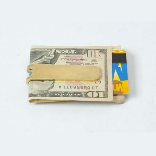 Square Money Clip, Brass