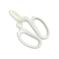 Flower and Herbs Scissors, White