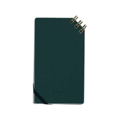 Lined Corner Ring Notepad, Green