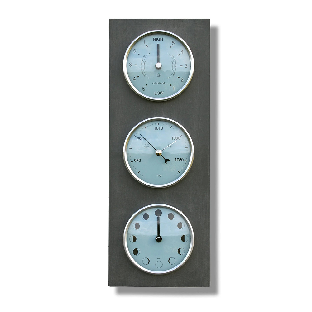Barometer, Moon & Tide Clock IPPINKA