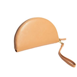 Half Moon Clutch, Tan