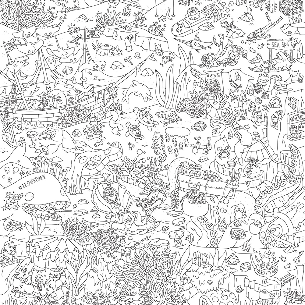 Giant Coloring Poster - IPPINKA