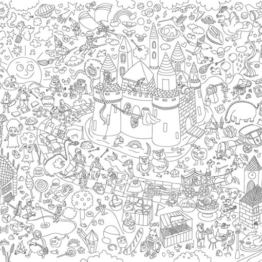 Giant Coloring Poster, Magic