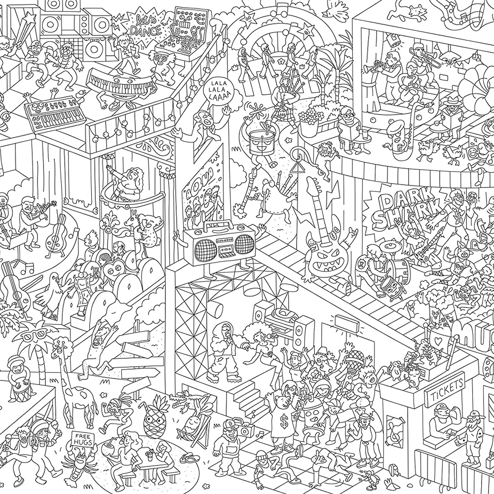 Giant Coloring Poster - IPPINKA