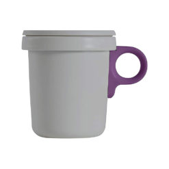 Hook Mug, Grey x Purple