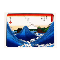 Japanese Art Greeting Cards, Hiroshige & Hokusai, Set of 5