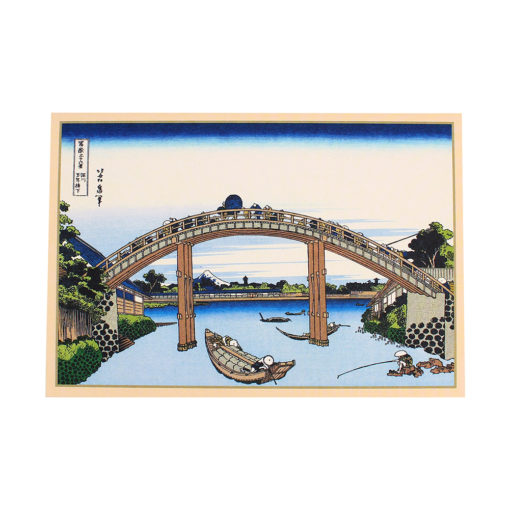 Japanese Art Greeting Cards, Hiroshige & Hokusai, Set of 5