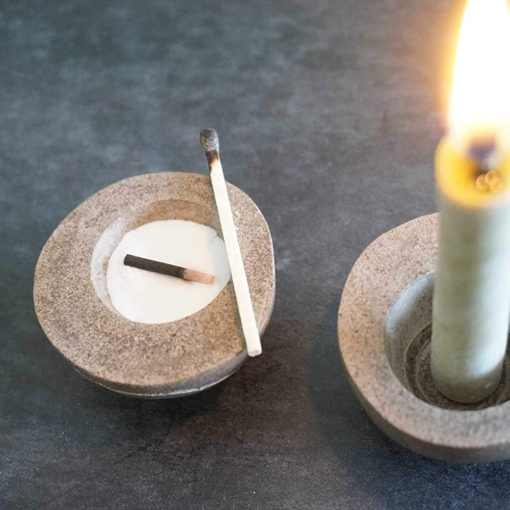 Clay Candle Stand