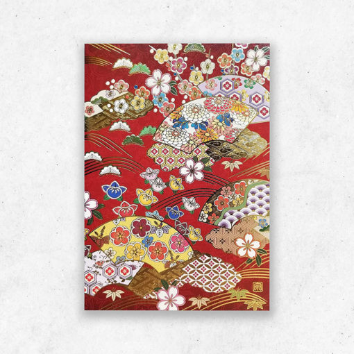 Japanese Art Greeting Cards, Traditional Artworks, Set of 5