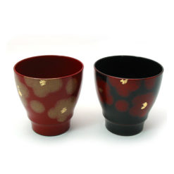 Kyoto Lacquerware Flower Cups