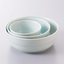 Recycled Ceramic Bowls, Water Blue