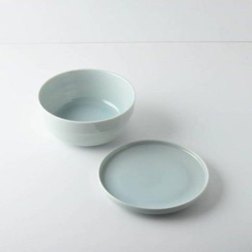 Recycled Ceramic Bowls, Water Blue