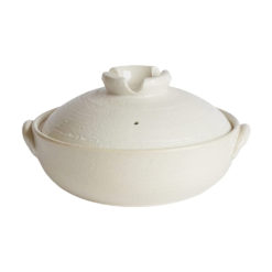 Banko-Yaki Clay Cooking Pot, White