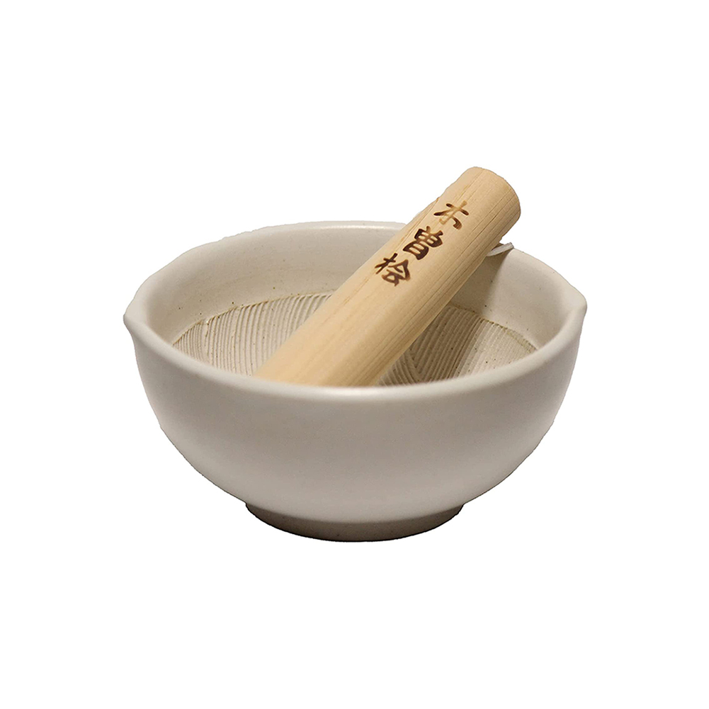 Traditional Mortar & Pestle Set (Suribachi & Surikogi) Extra Large