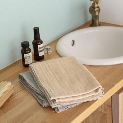 Natural Linen Body Wash Towel - Image 3